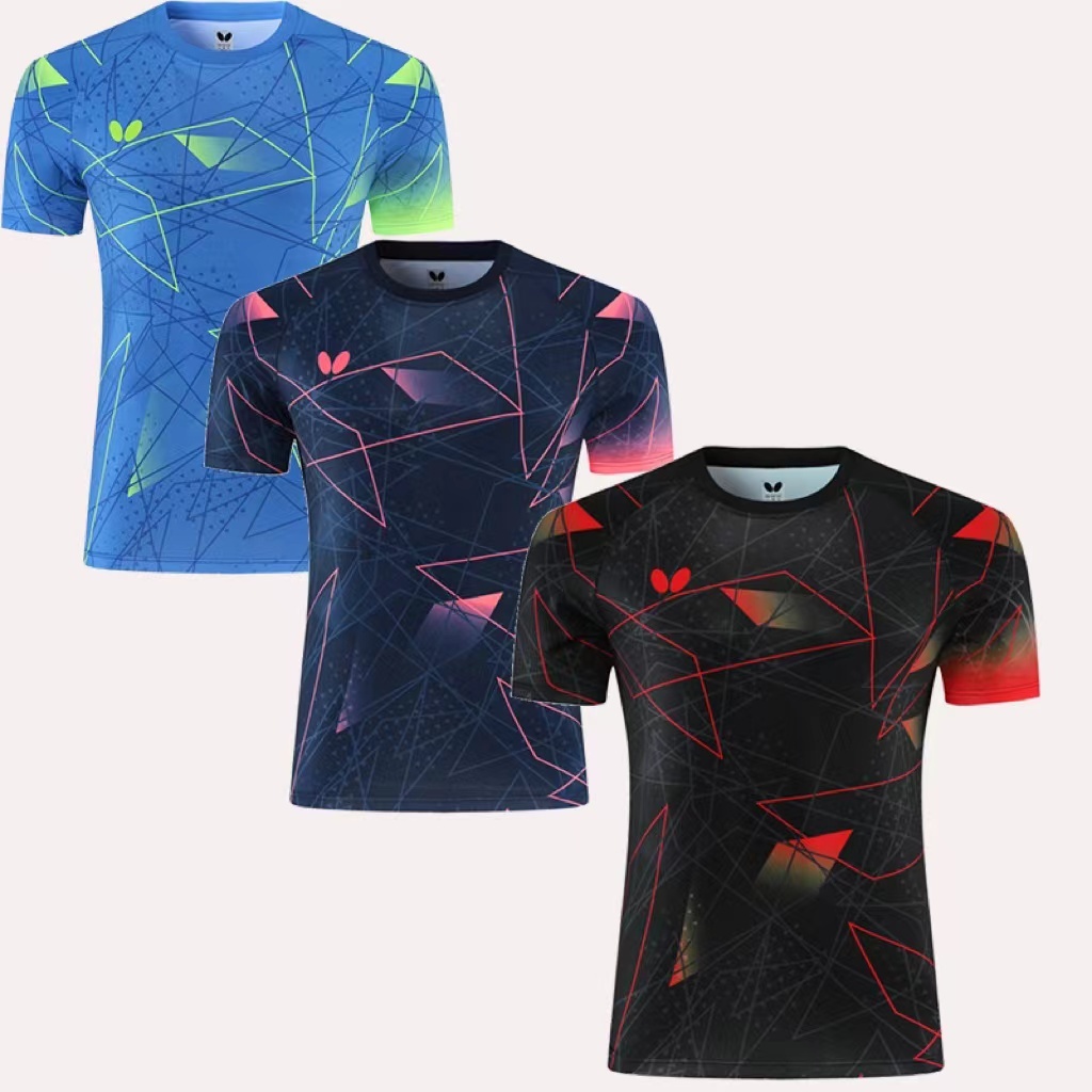 2024 Nova Marca Butterfly Tênis De Mesa De Respirável E De Secagem Rápida Compra De Roupas Esportivas Masculinas Femininas Do Grupo De Lazer
