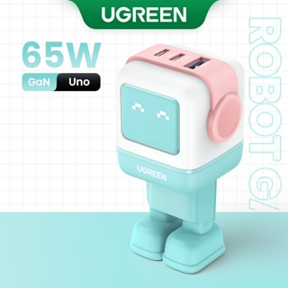 UGREEN Uno RoboGaN 65W USB C A Carregador Mini Robô Nexode 3 Portas GaN Rápido Para iPhone 15 Max Samsung/Macbook/iPad em Oferta na Shopee