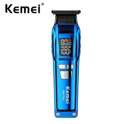Kemei 2795 Aparador De Cabelo Sem Fio Profissional Elétrico Recarregável Barbeador Com Acabamento Zero Gapped
