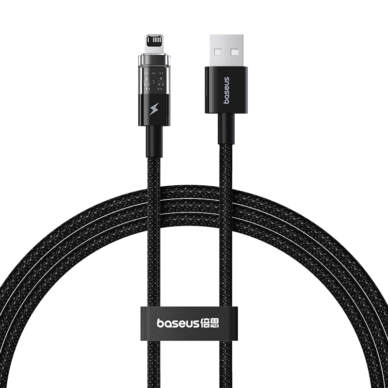 Baseus Gem Cabo De Carregamento USB-C Para iP 2.4A 1m 2m Dados Rápido