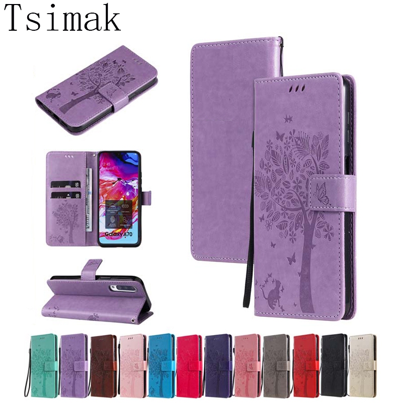 Carteira De Luxo Para Samsung Galaxy A10 A20 A30 A30S A40 A50 A50S A70 A70S Capa De Couro Telefone Com Flip