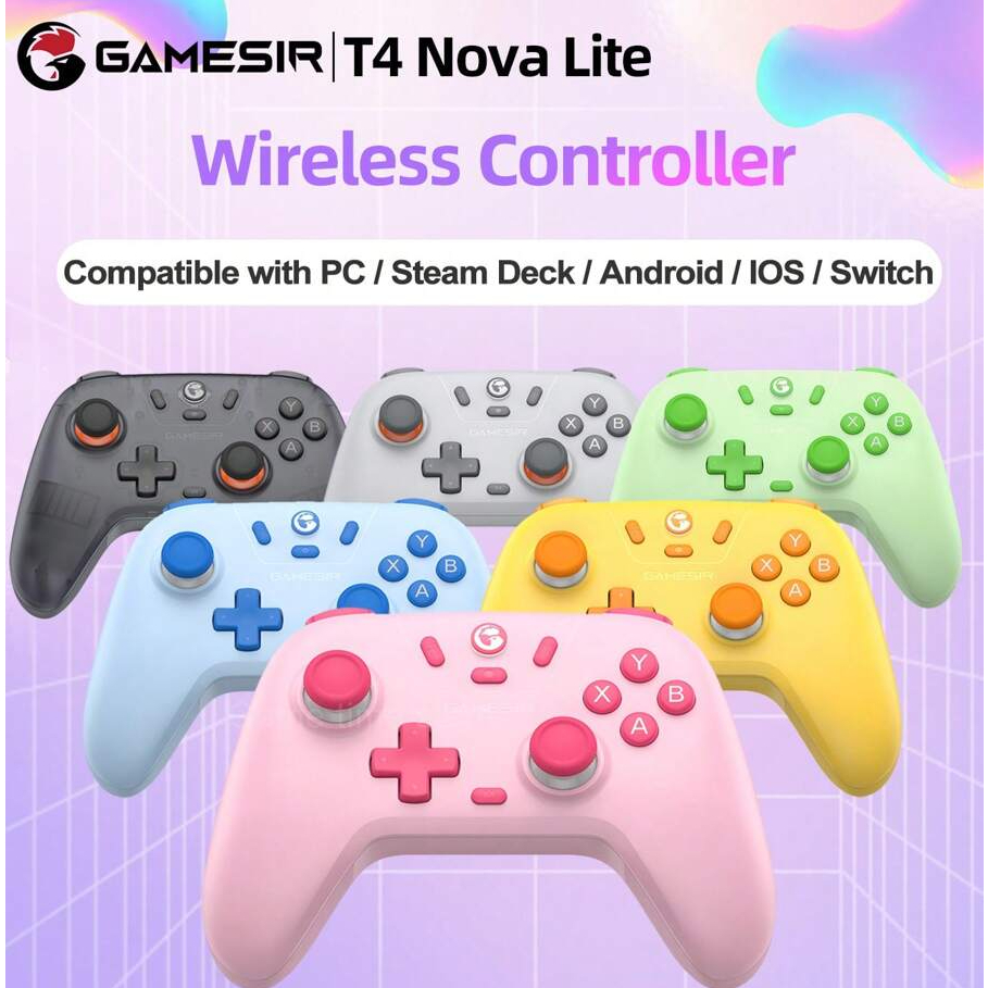 Gamesir T4 Nova Lite Controlador Sem Fio Bluetooth Com Efeito Hall Para Nintendo Switch PC Steam Android iOS em Oferta na Shopee