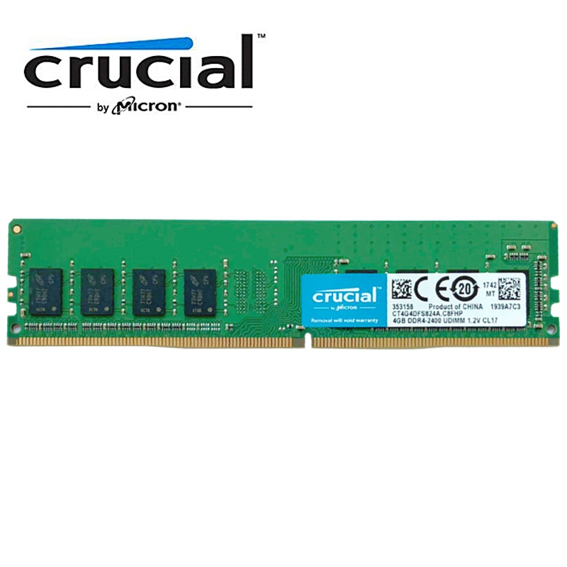 RAM Crucial 4GB 8GB 16GB DDR4 2133Mhz 2400 2666 3200MHz Memória DIMM Desempenho Do Computador upgra