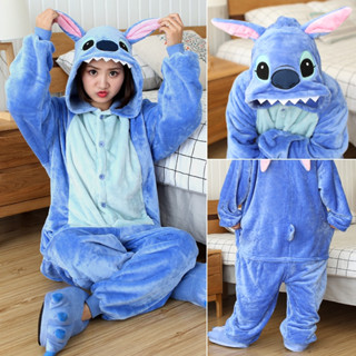 Confortável Pijama De Flanela Quente Projetado Para Animais De Inverno Adultos E Crianças