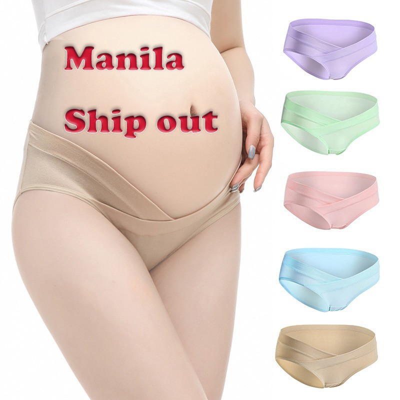 Roupa Interior De Maternidade Feminina Calcinha Grávida Algodão Em Forma De U Cuecas De Cintura Baixa