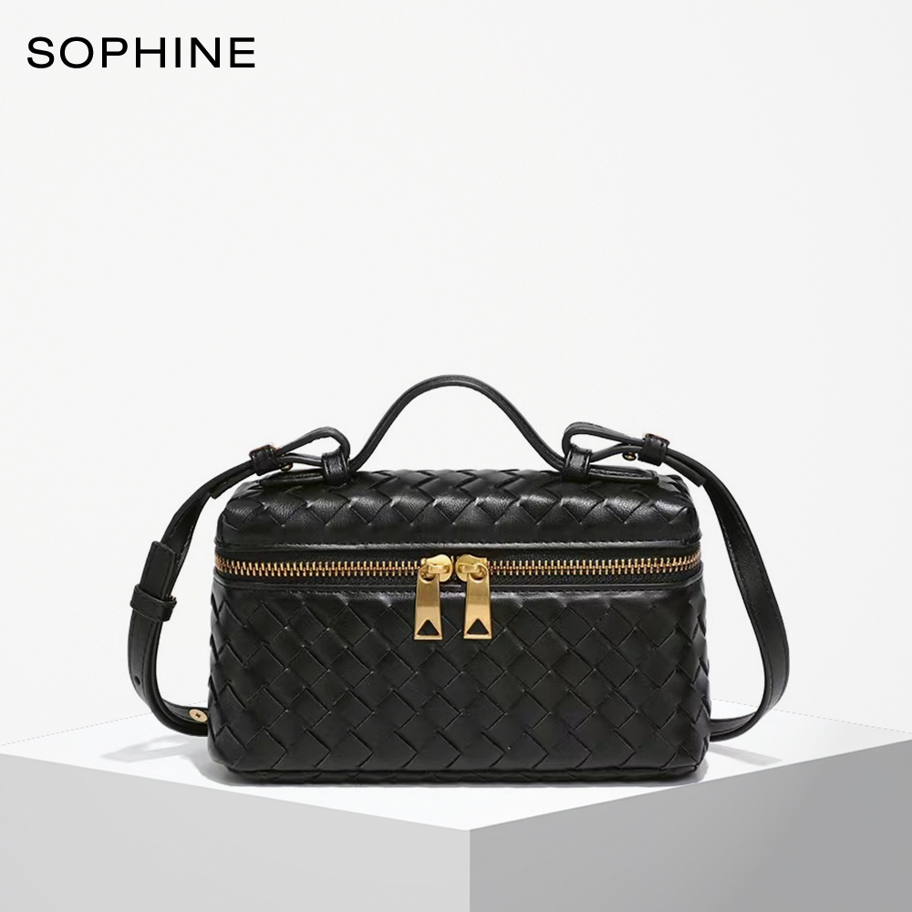 Moda Designer Estilo Tecido Estilingue Saco Mini Caixa Bolsa Para Mulher