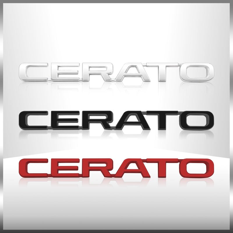 Car CERATO Carta Logotipo Emblema Do Carro Pára-Choques Laterais Porta-Malas Decoração De Para Decalque Acessório Auto