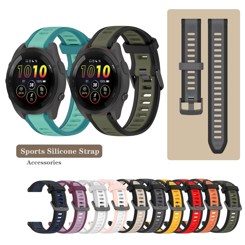 Pulseira De Silicone Esportiva De 18 Mm 20 22 Para Garmin Venu 4 3 3s 4s/sq 2/2s/Vivoactive 3 4 5 6/165 245 570 970 255 