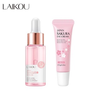 Creme para os olhos LAIKOU Sakura, Sérum Facial Anti-Idade Redutor de Rugas, Olheiras, Bolsa nos Olhos em Oferta na Shopee