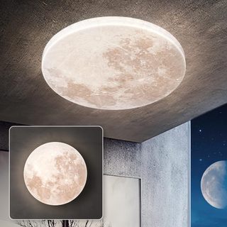 Luminária De Teto Embutida Estilo Lua, Lustre Retrô Nórdico Led Para Quarto, Cozinha, Corredor, Quarto De Criança