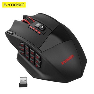 E-YOOSO X-33 RGB USB 2.4G Mouse De Jogos Sem Fio 16000 DPI 16 Botões Ratos Ópticos Programáveis Para Computador PC Portátil em Oferta na Shopee