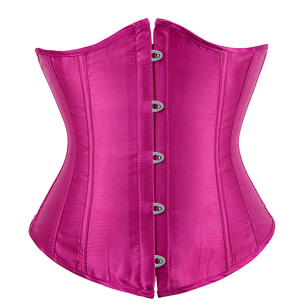 Cetim Feminino Rendas Até Desossado Underbust Espartilho Cintura Trainer Corpo Shaper Para Mulher Cosplay Traje — imagem 2 de 2