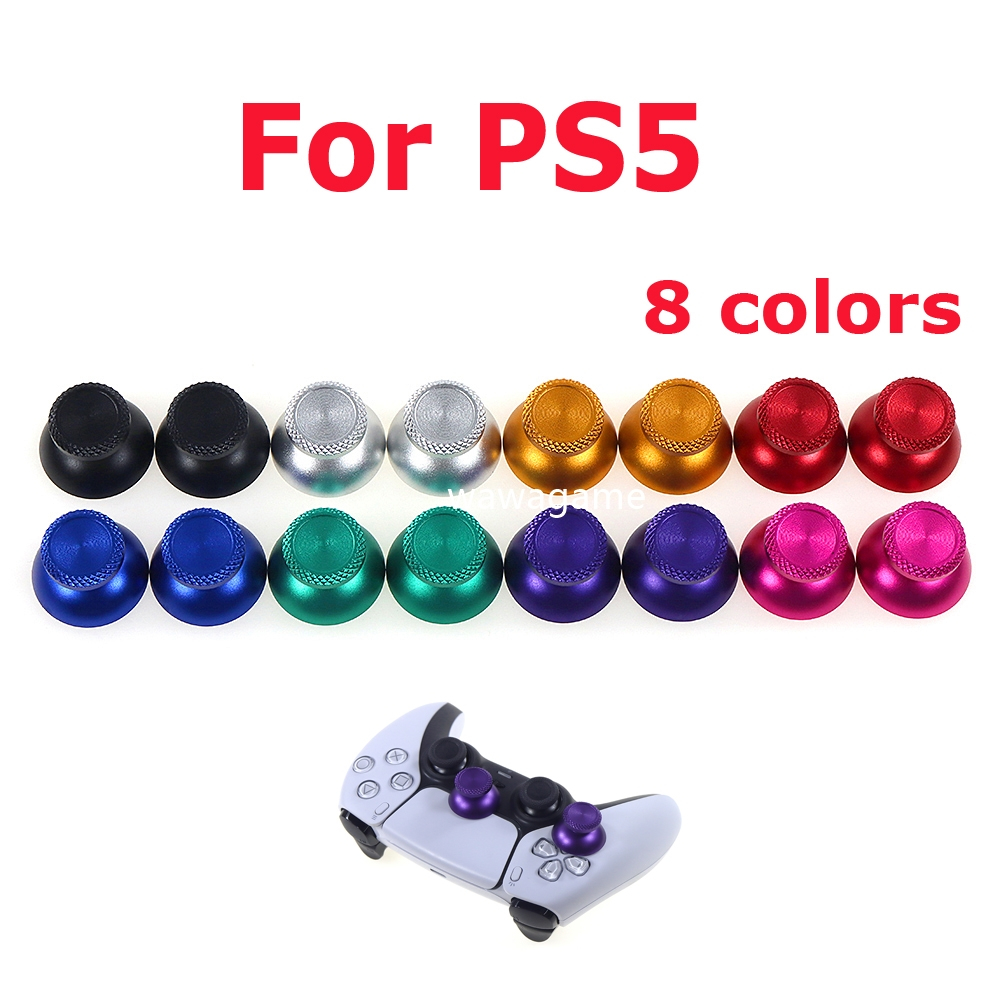 1pairsω2pcs joystick Analógico De Alumínio Metálico Tampa De Aderência Do Polegar Para O Controlador PS5 PS5