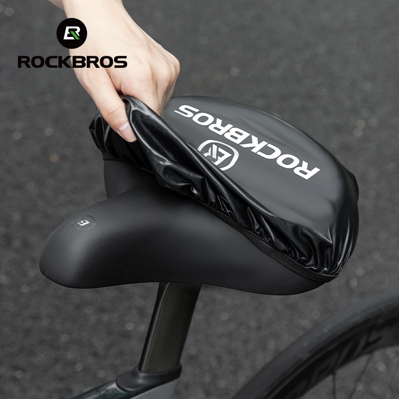 ROCKBROS Capa De Chuva De Sela Elástica Portátil Dobrável À Prova Almofada De Assento D'água MTB Acessórios Para Bicicletas De Estrada em Oferta na Shopee