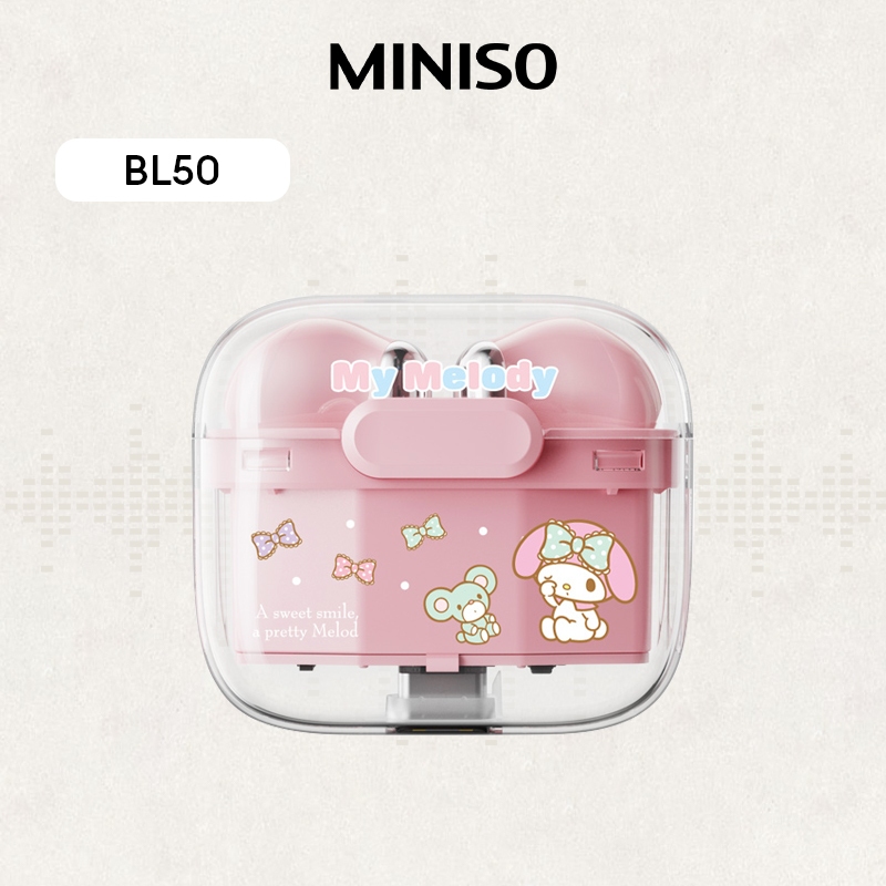 Sanrio BL50 Fones De Ouvido Sem Fio Bluetooth Esportivos Com Redução De Ruído Microfone HiFi Music 5.3 em Oferta na Shopee