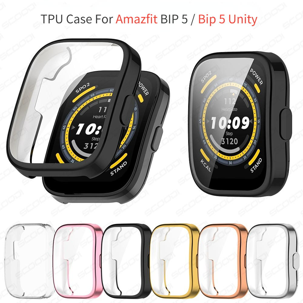 Estojo TPU Para O Amazfit Bip 5/Unidade De Smartwatch Relógio Inteligente Estrutura Protetora Do Pára-Choques em Oferta na Shopee
