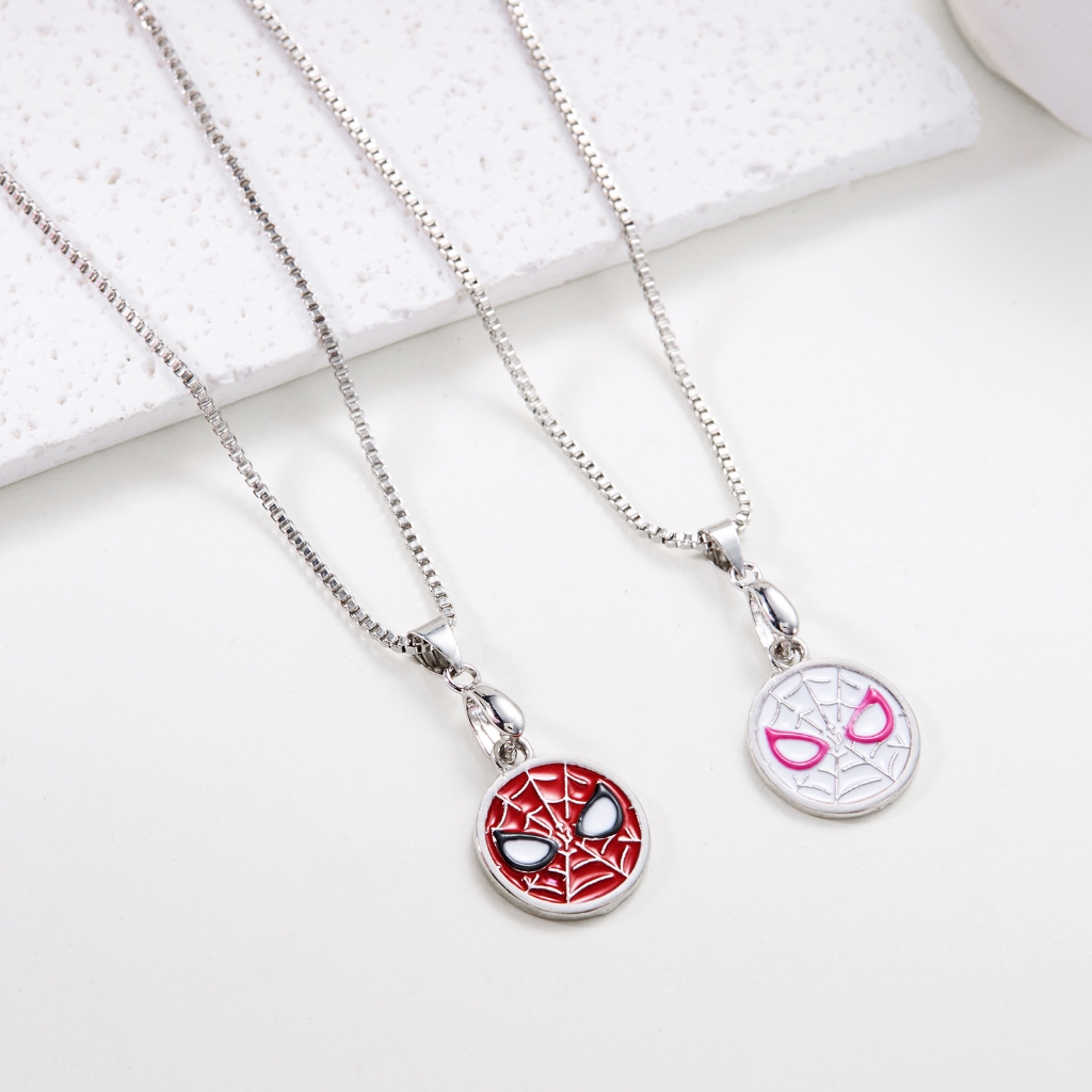 Colar Do Homem-Aranha Moda Gwen E Miles Joias Casal Presente Comemorativo De Aniversário Para Mulheres em Oferta na Shopee
