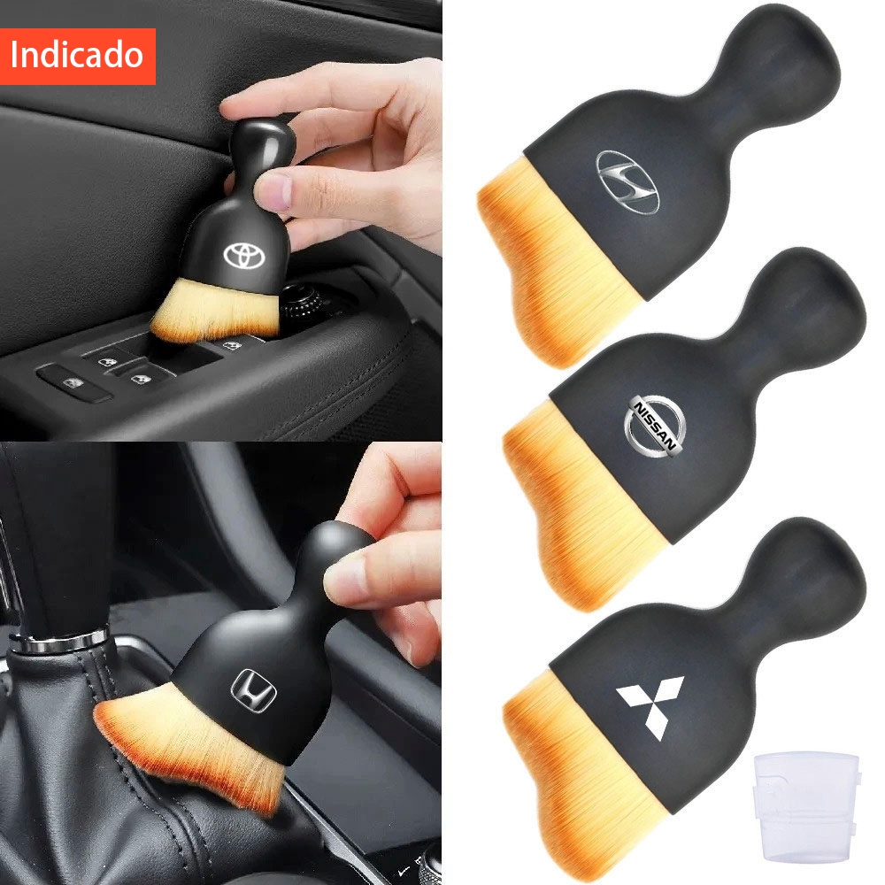 Escova Macia Interior Do Carro , Ferramenta De Limpeza Console Central , Saída De Ar Com Concha , Remoção De Pó De Fenda