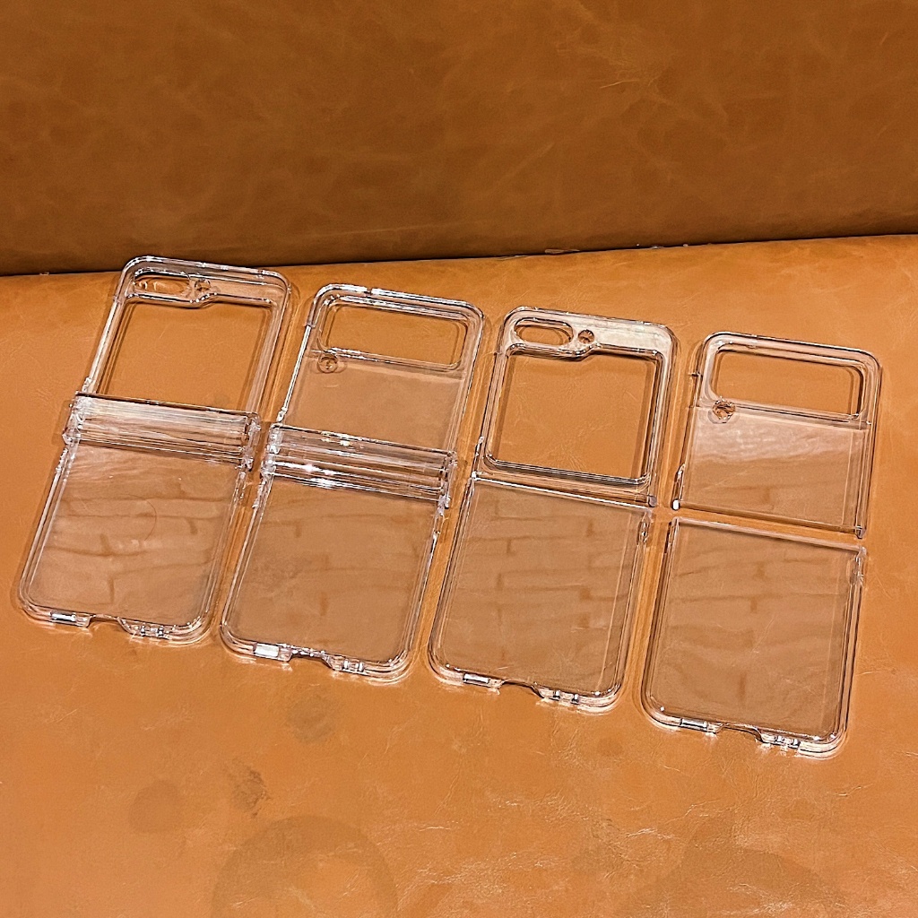 Para Samsung Galaxy Z FLIP 8 7 6 5 3 4 flip8 flip7 Caso De Telefone Transparente