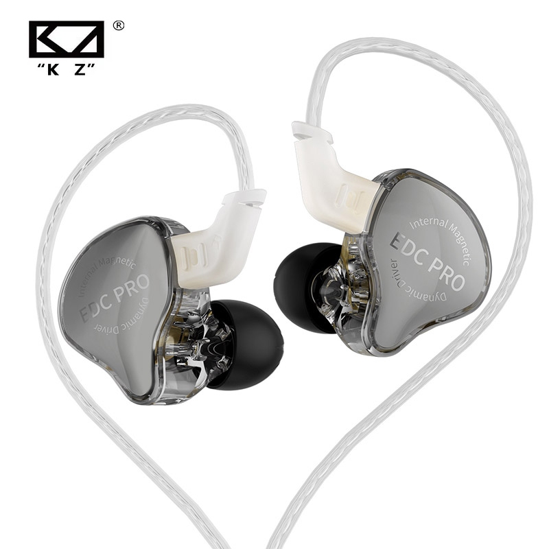 KZ EDC PRO HIFI Melhor Fone De Ouvido Intra-Auricular Com Fio Grande Drivers Dinâmicos Monitor Cabo De Áudio Removível em Oferta na Shopee
