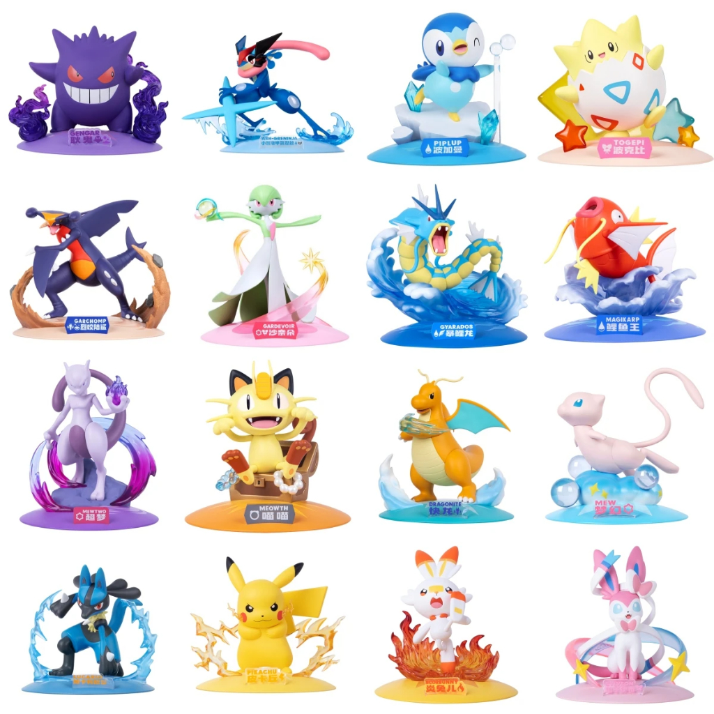 19 Estilo FUNISM Figuras Genuínas De Pokemon Pikachu Mewtwo Figurine Gardevoir Sylveon Anime Modelo De Bolso Monstro De Brinquedo Para Crianças