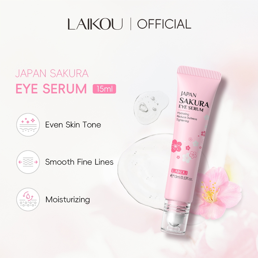 LAIKOU Creme Olheiras Serum Olhos Japonês Removedor De Panda Olheiras Anti-Puluras Eye Serum 15ml
