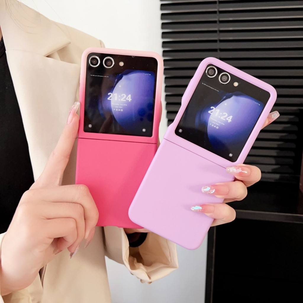 Casos Para Samsung Galaxy Z FLIP 6 5 7 FLIP7 FE FLIP6 FLIP5 Caso De Telefone Cor
