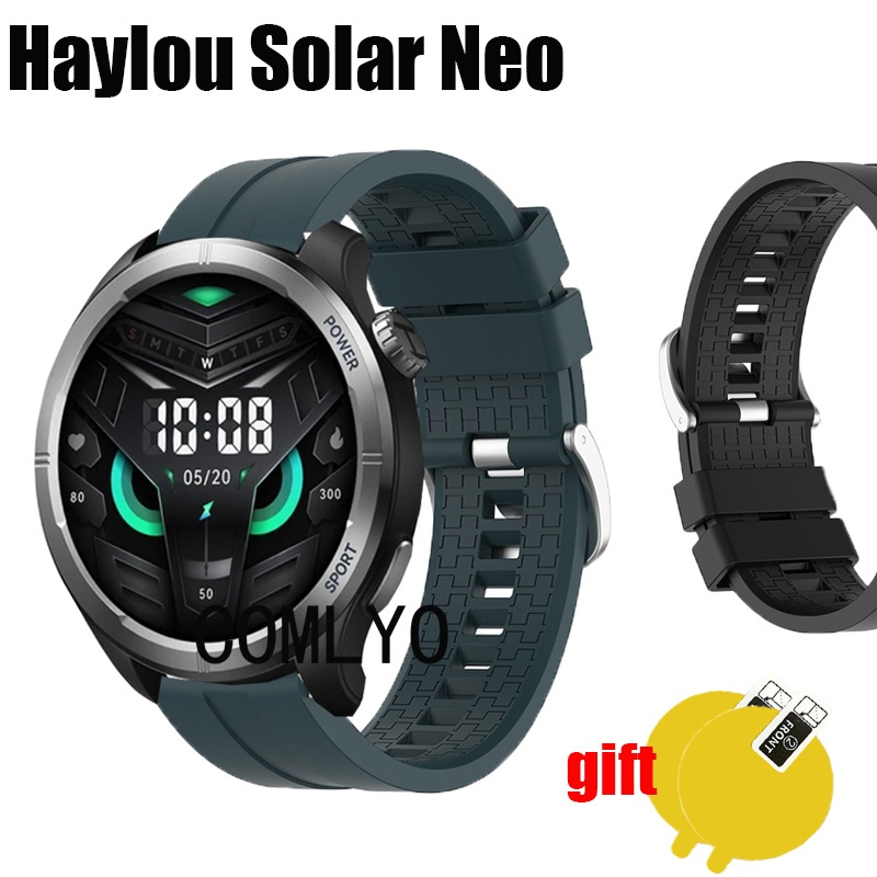 Para HAYLOU Solar Neo Strap Band Smartwatch Relógio Inteligente Silicone Mulher Homem Filme Protetor De Tela De Cinto
