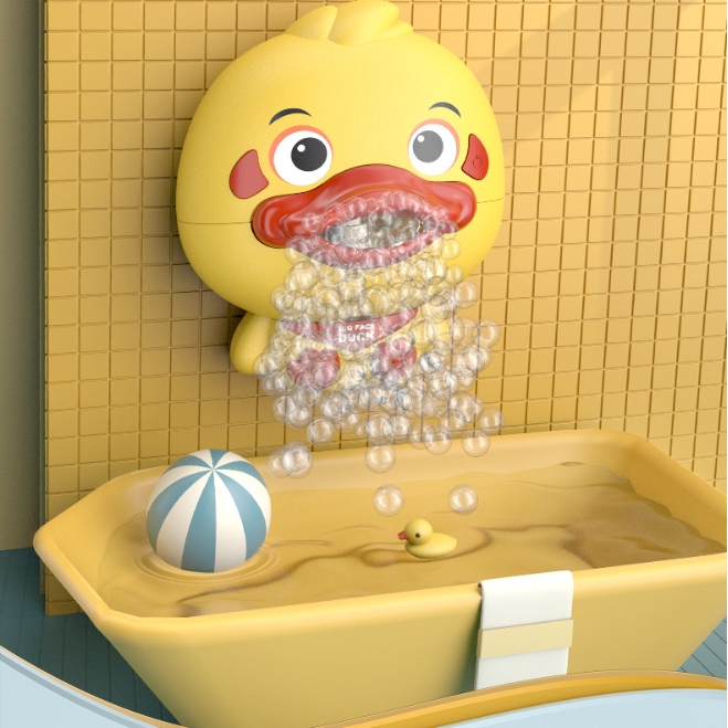 Máquina de Bolhas para Banho Infantil – Pato, Caranguejo e Sapo