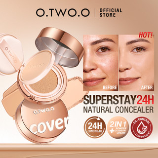 O.TWO.O 2 In 1 Soft Focus Powder & Cushion Cream Long Lasting Waterproof Natural Oil Control Face Makeup em Oferta na Shopee