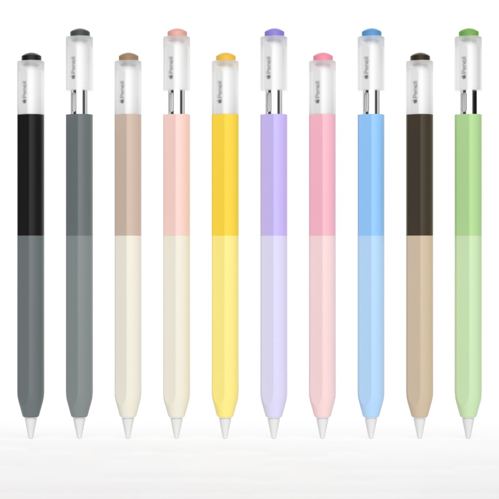 Estojo Para Lápis Apple Pencil USB-C De Corpo Jelly Gradient Candy Cor Caneta iP