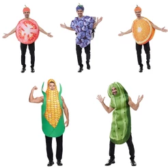Traje De Milho Adulto Homens Engraçado Festa De Halloween Mascote De Frutas E Vegetais Cosplay Carnaval Performance De Palco Vestido De Fantasia
