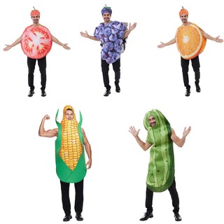 Traje De Milho Adulto Homens Engraçado Festa De Halloween Mascote De Frutas E Vegetais Cosplay Carnaval Performance De Palco Vestido De Fantasia