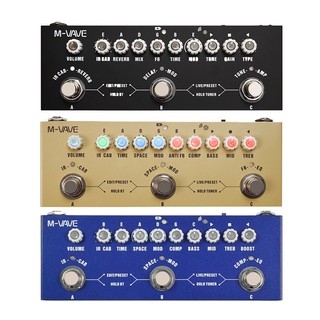 Cuvave / M-vave Cube BABY Pedal Multi Efeitos Para Guitarra Elétrica/Bass/Acoustic 8 IR Gabinetes Simulação Recarregável
