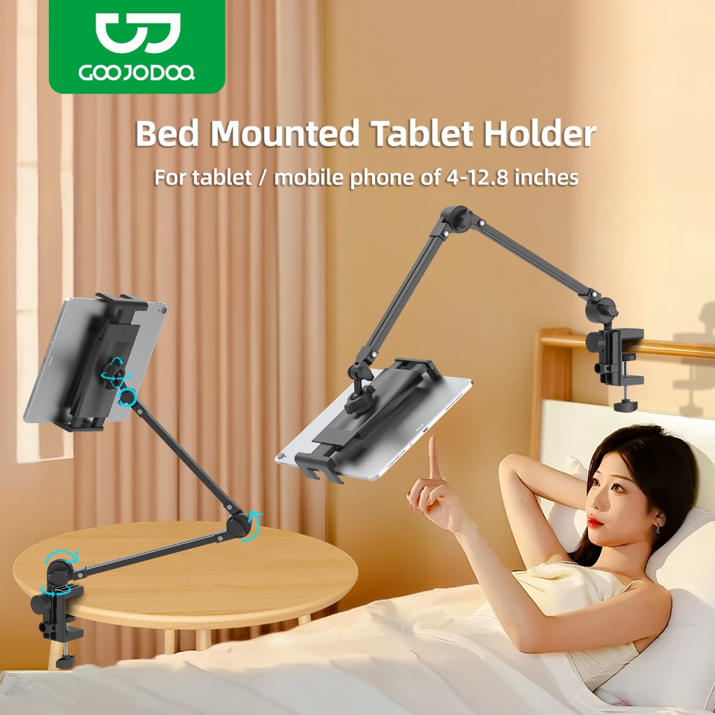 GOOJODOQ Suporte Telefônico De Mesa Liga De Alumínio Com Braços De 60cm E Estabilidade Antiderrapante De Clip-on Versátil Durável - Mobile & Gadgets