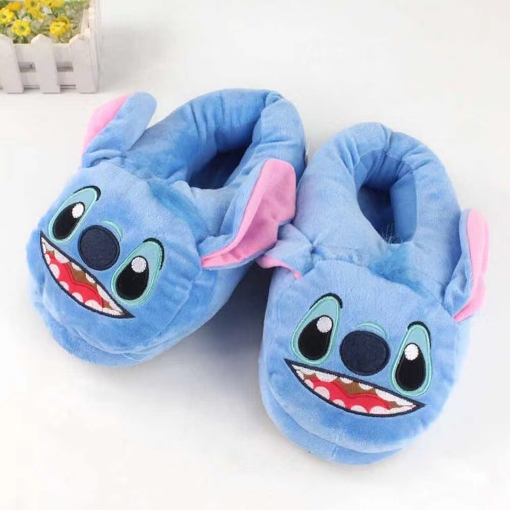 24/28cm Pantufa Stitch Cotton Lilo & Stitch Winter Warm Indoor Pantufa Stitch Infantil