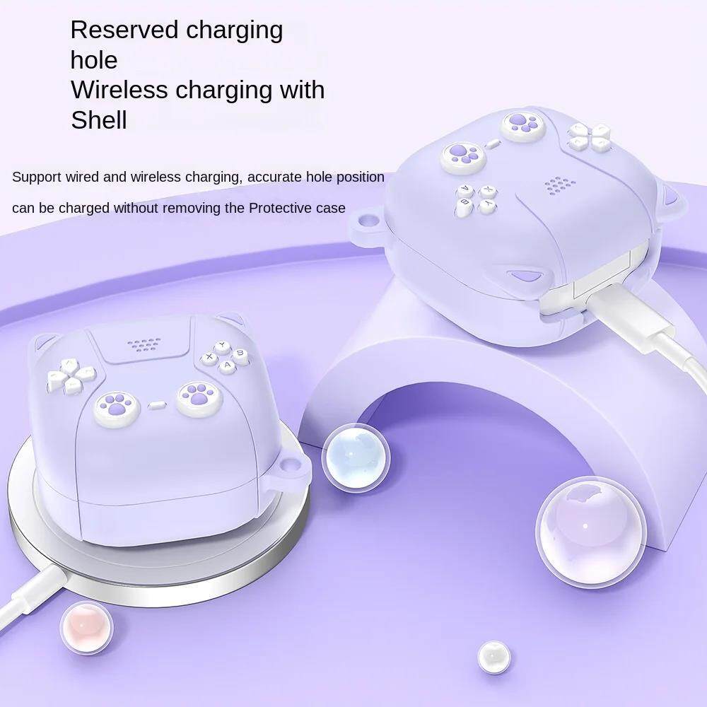 Capa Protetora Para Fones De Ouvido 3D Estilo Cartoon Game Console Styling Samsung Galaxy Buds 3/3Pro/live/2/pro FE - detalhe