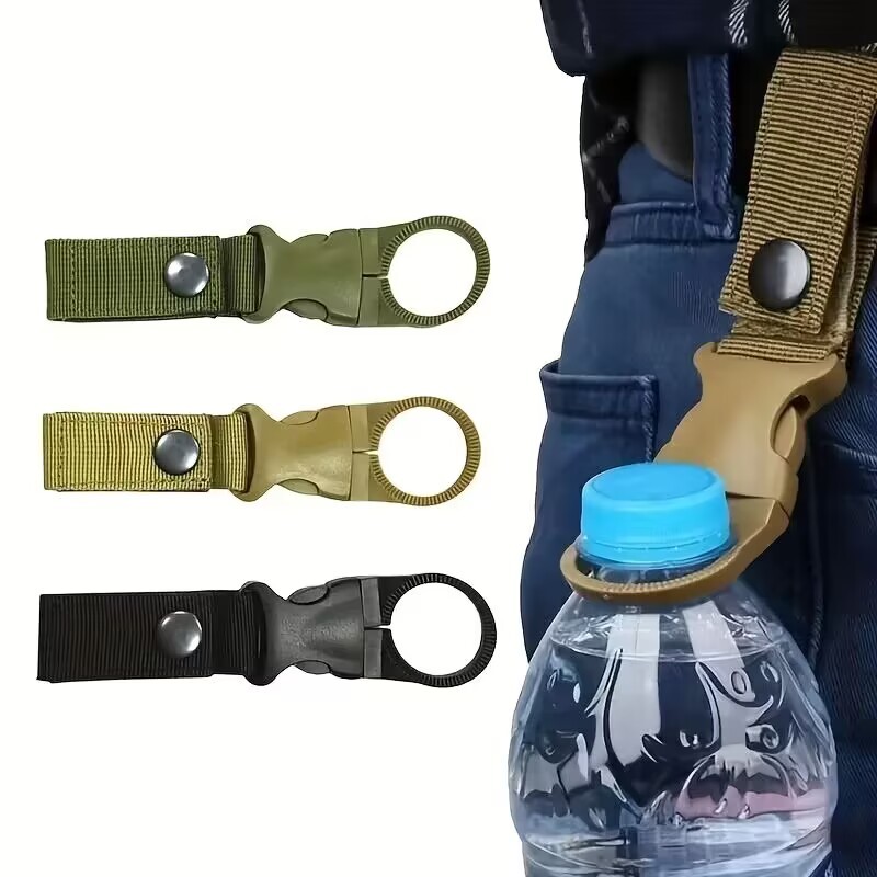Garrafa De Água Ao Ar Livre Pendurada Fivela Gancho De Mochila Multifuncional