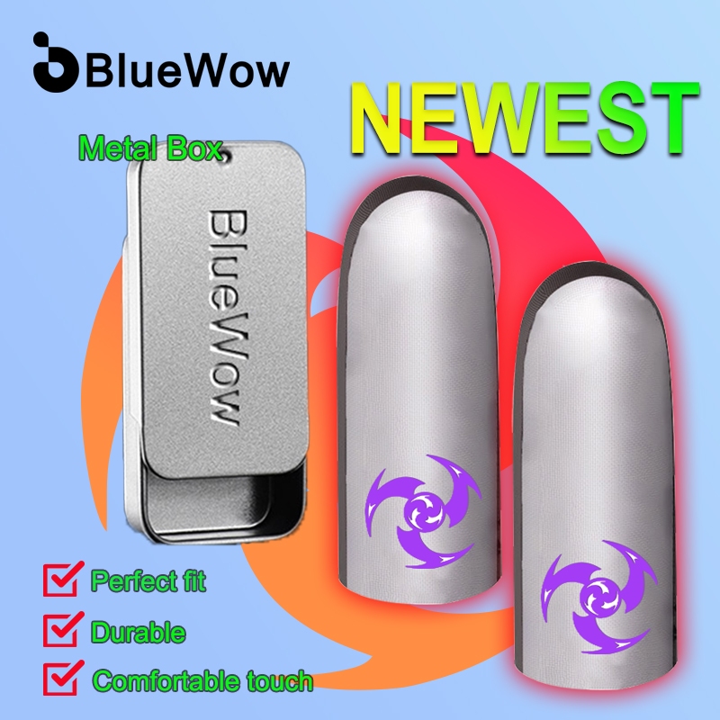 2026 BlueWow Gamers Luvas À Prova De Suor Manga De Dedo Móvel Touchscreen Controlador De Jogo Telefone Jogos PUBG em Oferta na Shopee