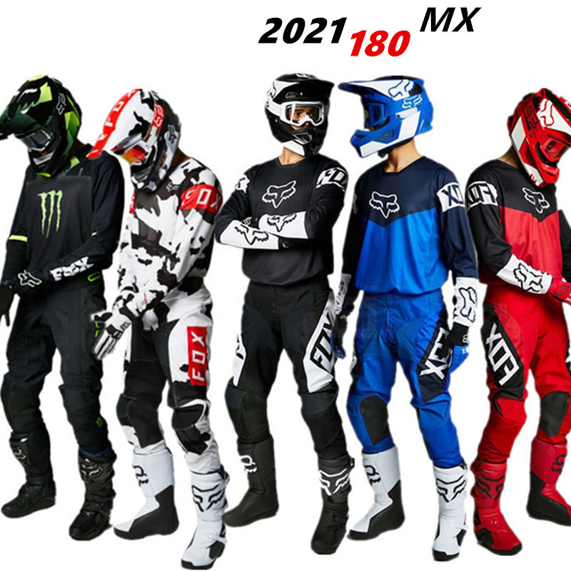 FOX 180 Conjunto De motocross jersey E Calças mx Terno De Corrida De Motocicleta mtb Off Road Roupas enduro