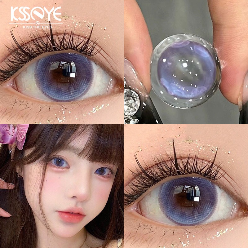 Doll Eye 2 Pcs Lentes De Contato Coloridas 14,5mm Big Eyes 1Year use Softlens 2024 Último Estilo Sem Moldura Adequado Para Uso Diário Por Estudantes
