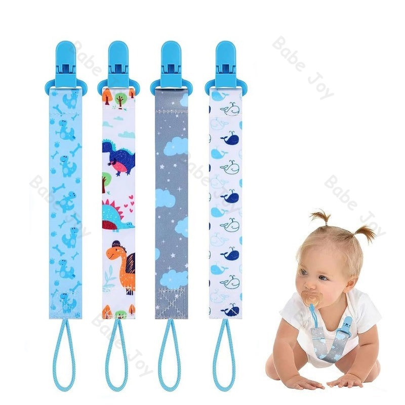 Corrente Com Clipe/Chupeta De Impressa De Desenho Animado , Corda De Tração Para Prevenção De Queda Infantil , Brinquedo