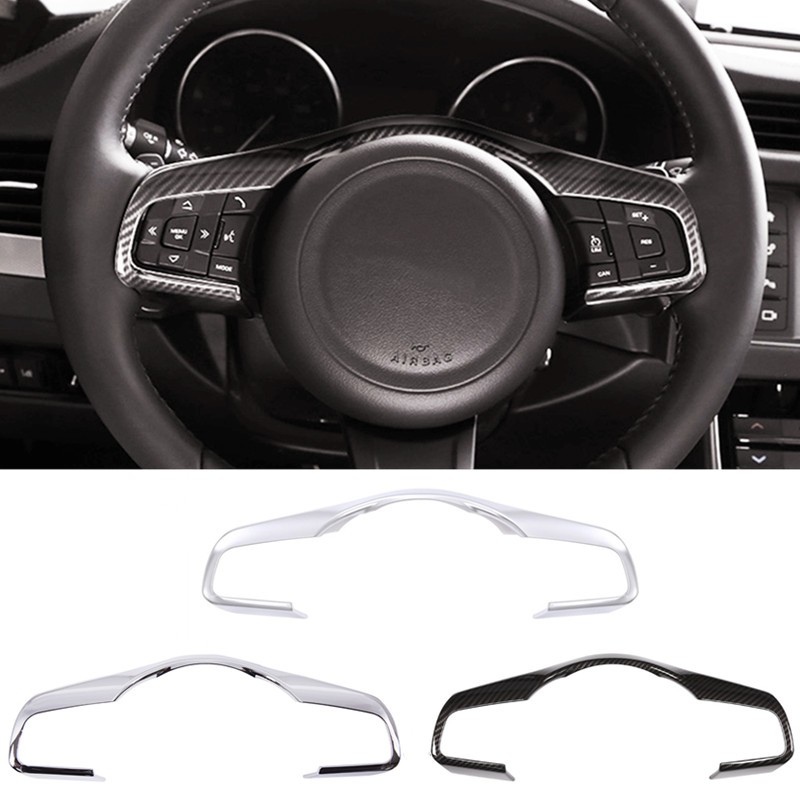 Guarnição Decorativa Do Quadro Volante Carro Apto Para Jaguar XF XFL F-Pace TYPE 2016-2018 Acessórios Automotivos