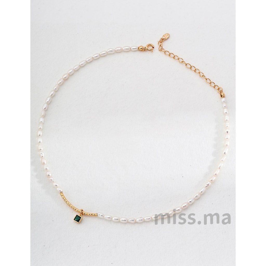 Colar de Pérolas de Prata Esterlina Sterl Sterling, Colar de Pérolas de Prata Esterlina Natural, Estilo Moda, Jóias de Moda Feminina, Design de Moda Simples, Tamanho Ajustável, Casual, Elegante, Correspondência Moda, Fotos com boa aparência, Presentes par