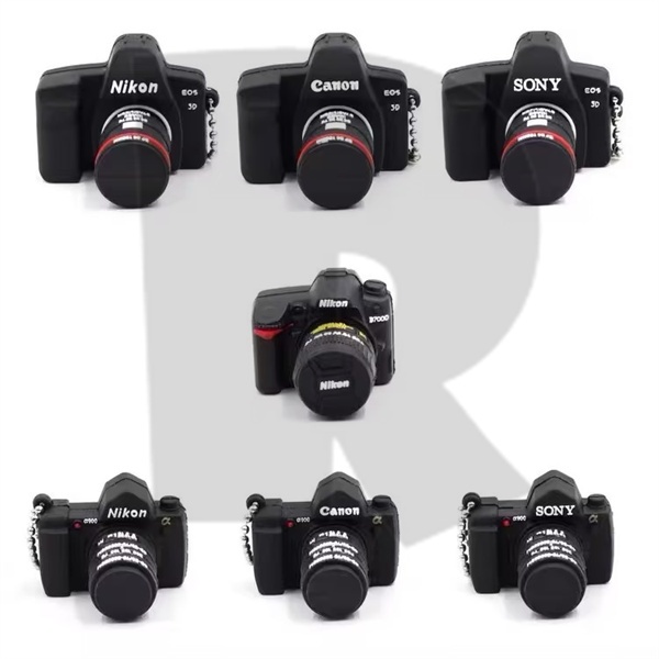 Unidade Flash De Alta Velocidade Câmera De Silicone Estilo USB 1GB 2GB 4GB 8GB 16GB 32GB 64GB 128GB 2TB Pen Drive Stick