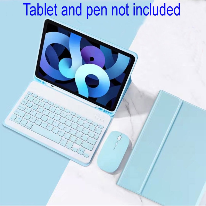 Capa De Teclado Para Samsung Galaxy Tab S6 Lite S7 FE S9 FE S10 FE S10 lite A11 A11+ A8 A9 A9+ S9 FE+  Bluetooth Mouse