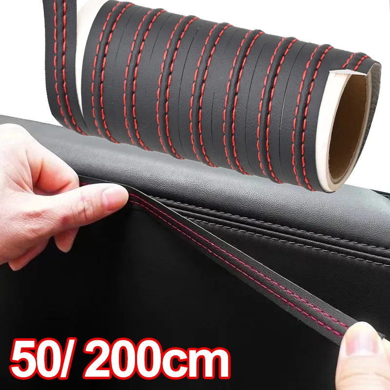 Linha Decorativa Autoadesiva Para Carros Pu Tiras De Couro Decoração De Bricolagem