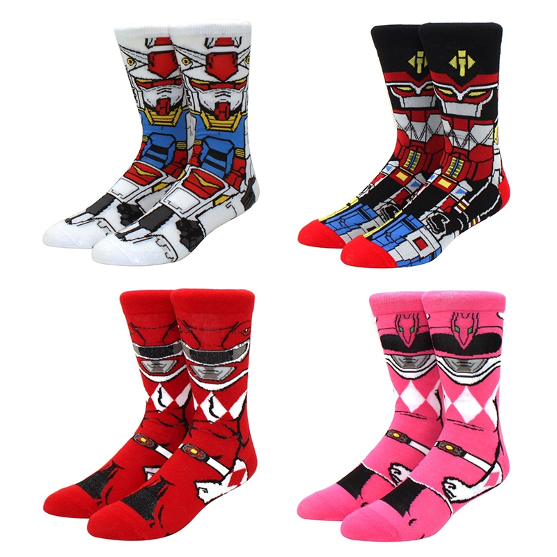 Meias De Casal De Rua Desenho Animado Masculino Tendência anime Feminino em Oferta na Shopee
