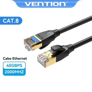 VENTION Cat8 Cabo De Rede Ethernet Sftp Slim 40gbps Rj45 2000mhz Para Laptop PC em Oferta na Shopee