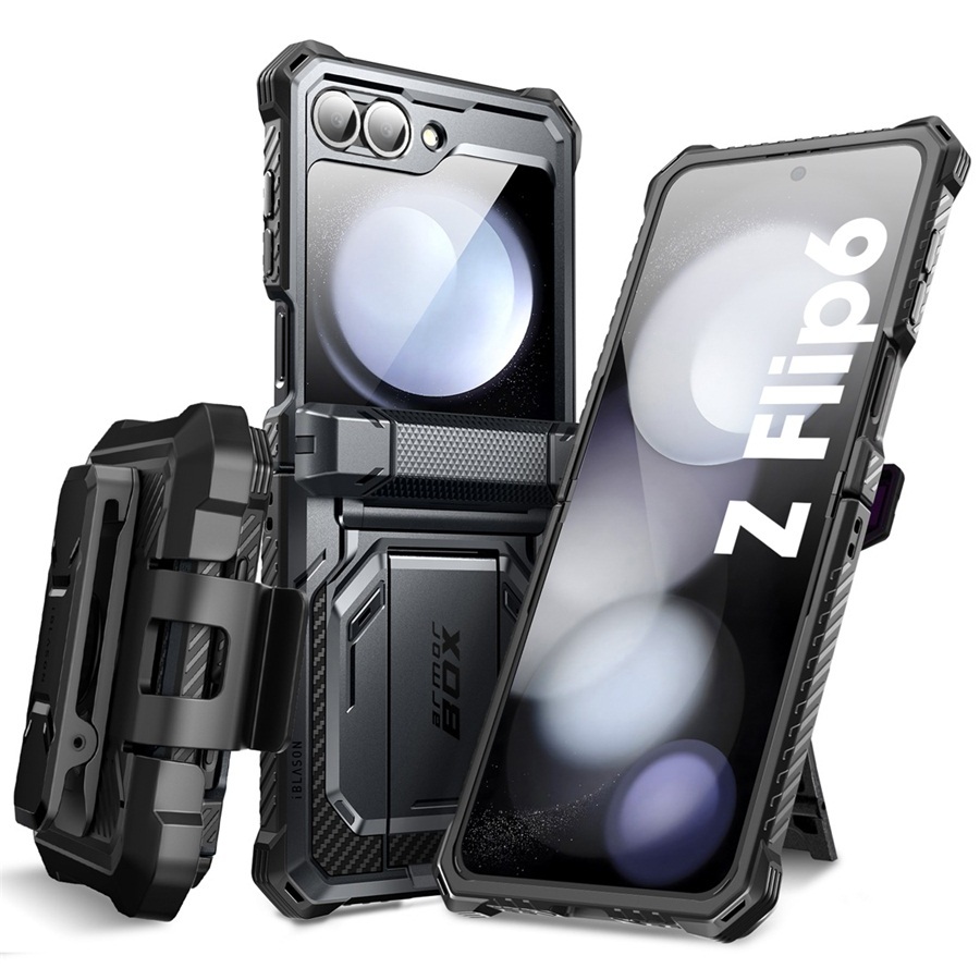 I-Blason Armorbox Para Samsung Galaxy Z Flip 7 FE/6 5 Capa Com Suporte Protetor 